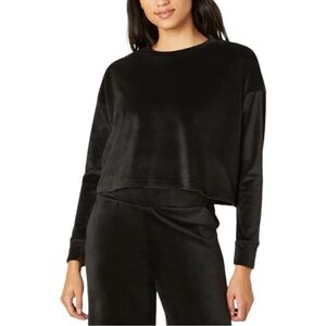 NWT BEYOND YOGA Brushed Up Pullover Sweatshirt in Black. Size XLarge